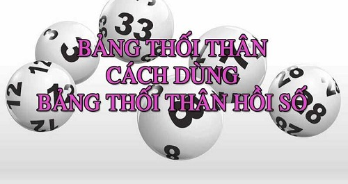 Kinh nghiệm dùng bảng thối thân trong xổ số